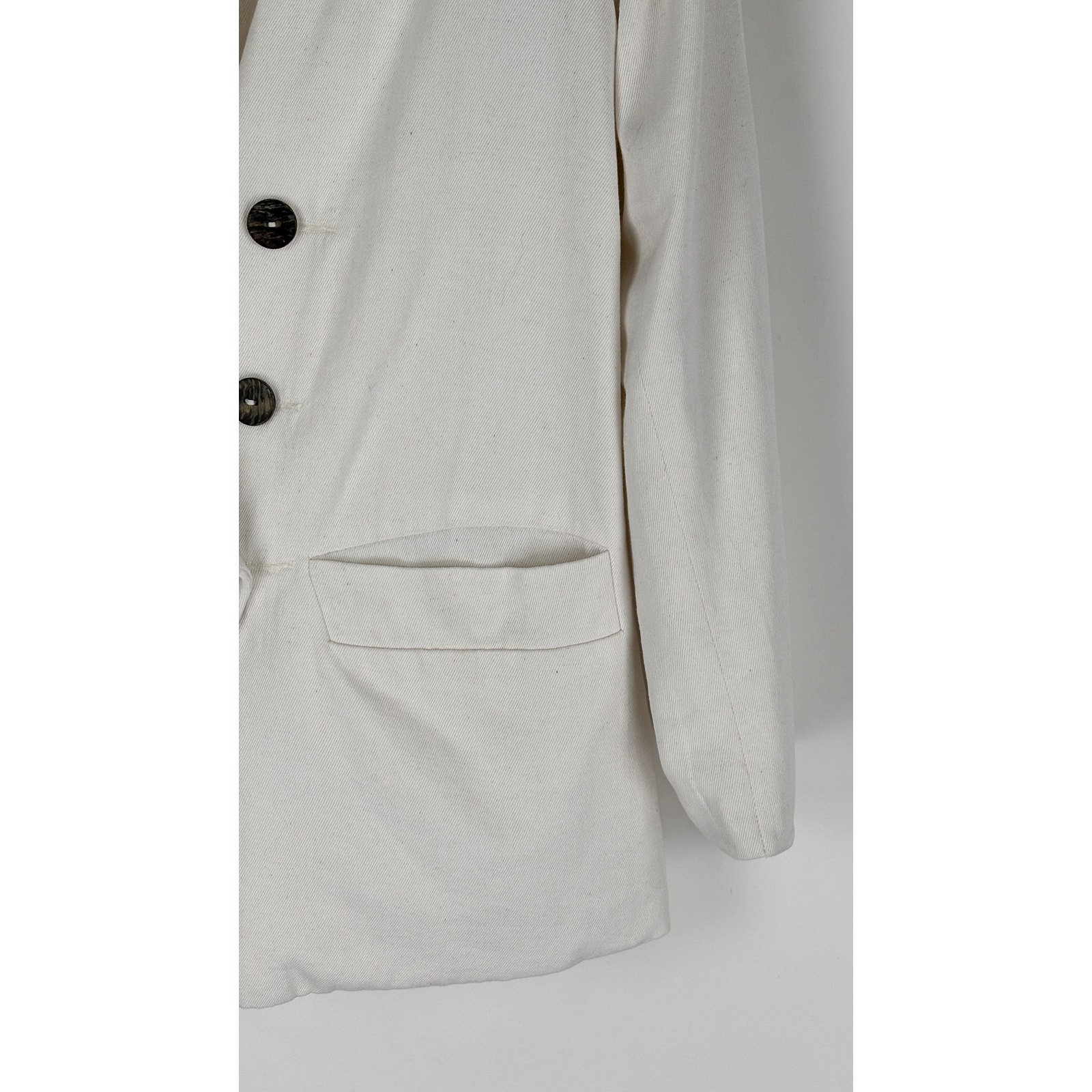 Maria Stanley Organic Cotton Maximo Blazer Jacket Bone White Womens Size Xs New — image 4 of 8